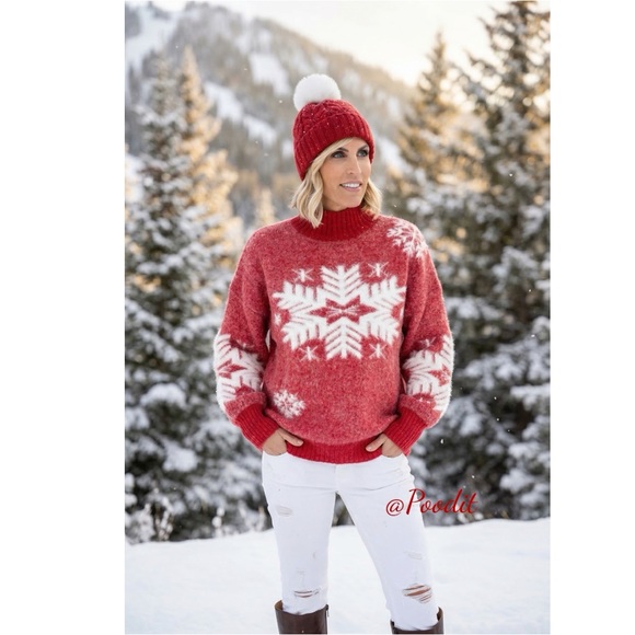 And The Why Sweaters - AND THE WHY holiday snowflake sweater 1X/2X, 2X/3X Combo size